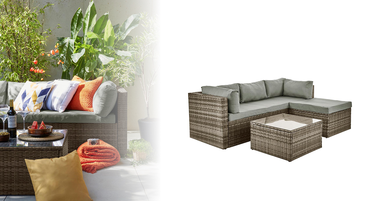 cadiz rattan corner sofa